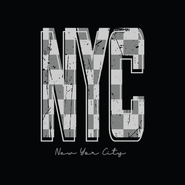 New York City Typography tshirt graphics poster banner flyer postcard