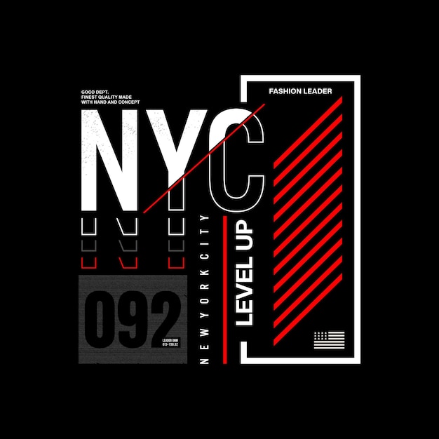 New york city typography vector t shirt design illustration Premium Vector