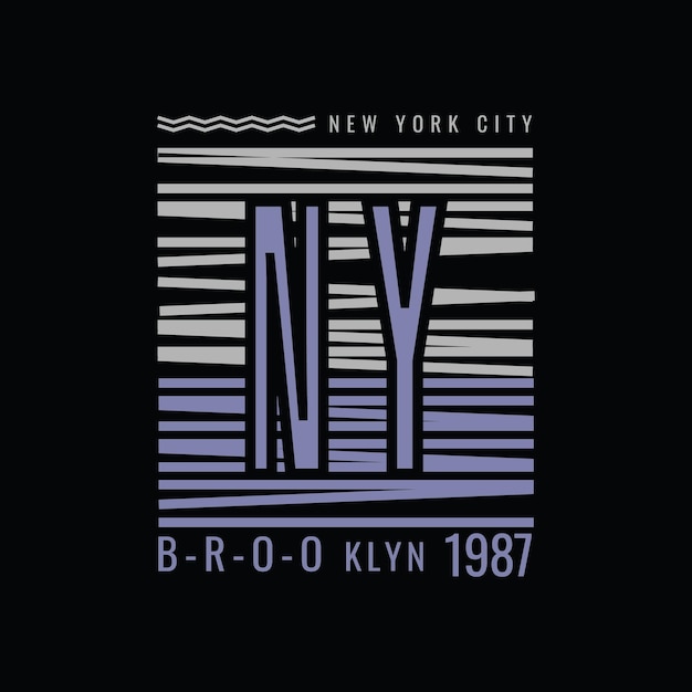 New york city typography vector t shirt design