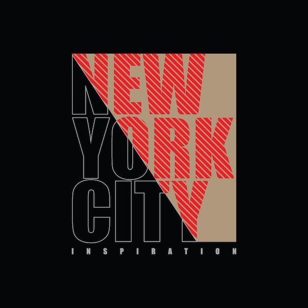 New york city typography vector t shirt design