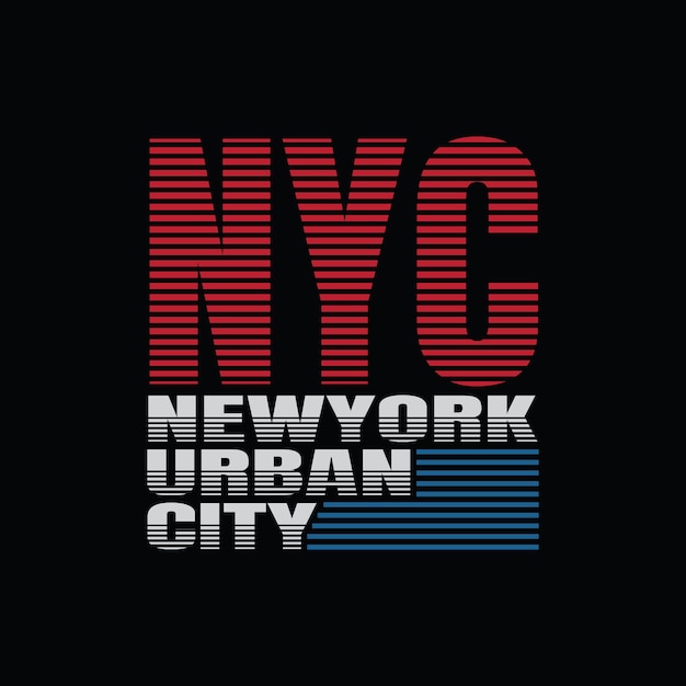 New york city typography vector t shirt design