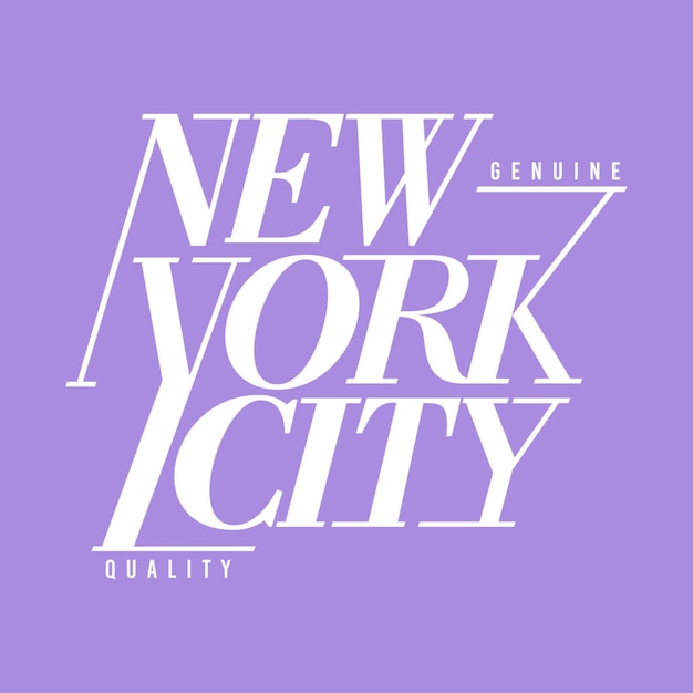 New york city  typography