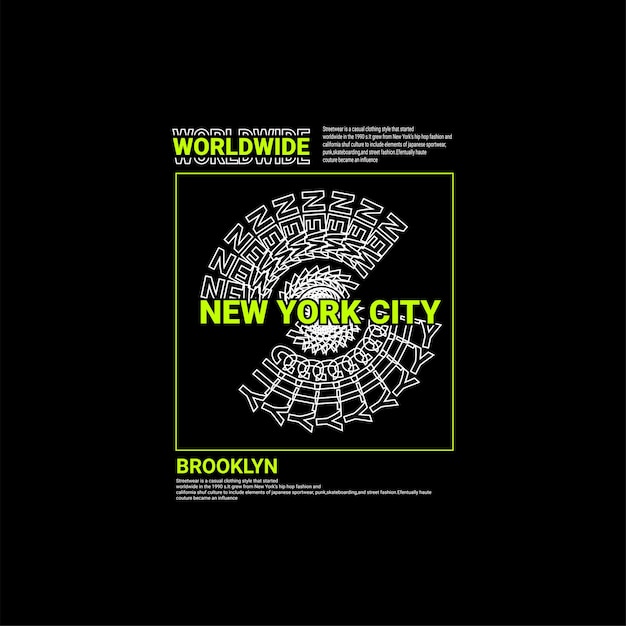 Design per la scrittura di new york city, adatto per la serigrafia di t-shirt, vestiti, giacche e altro