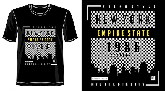 new york design for print t shirt