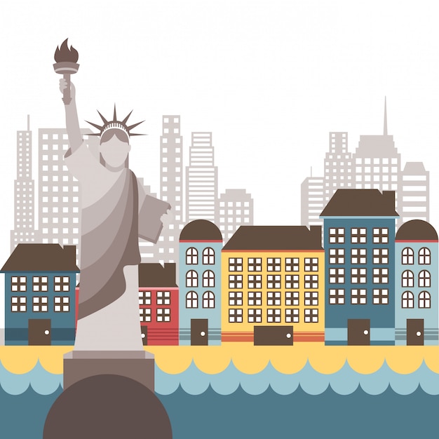 New york design over white background vector illustration