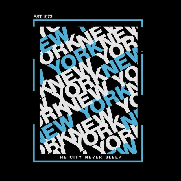 New york effect design typography vector design text illustration sign t shirt graphics