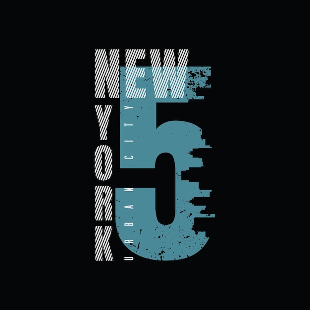 New York illustratie typografie. perfect voor het ontwerpen van t-shirts, shirts, hoodies, posters, prints