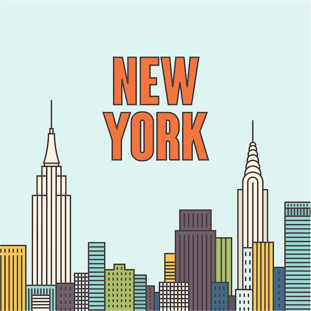 Vettore illustrazione di new york