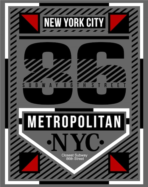 New York kunst typografie vector illustratie