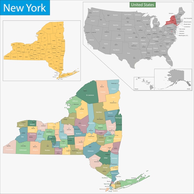 Vector new york map