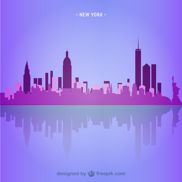 New york skyline illustratie