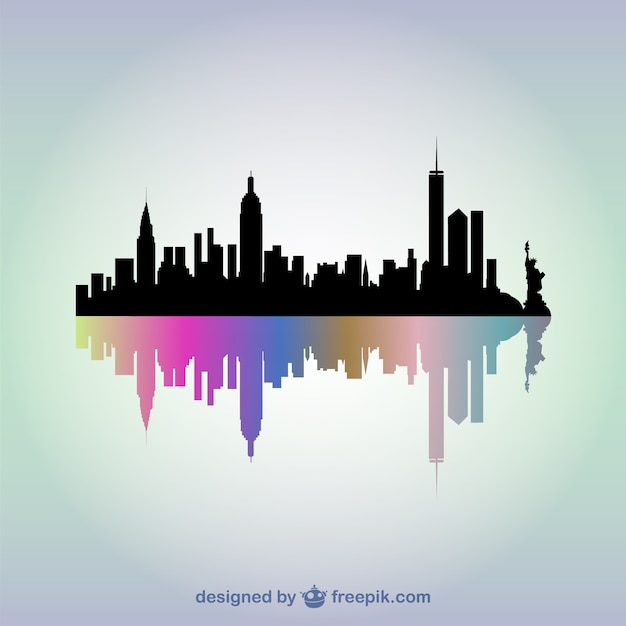 Vector new york skyline vector kunst