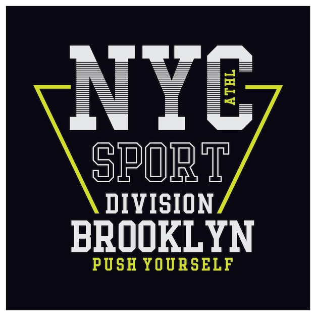 New York sport divisie typografie t-shirt grafische vector