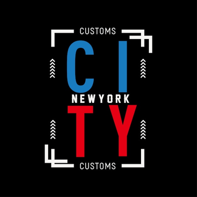 New york t-shirt afdrukken vector kunst