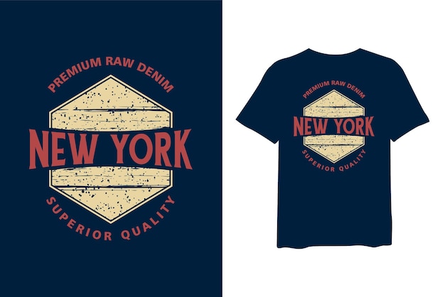 Vector new york t-shirtontwerp voor typografie stijlvol en trendy kleding