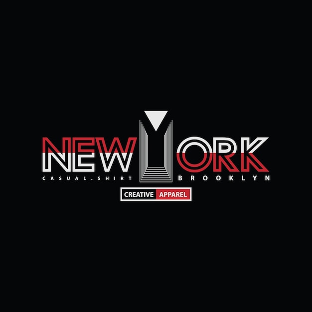 New york tshirt en kledingontwerp