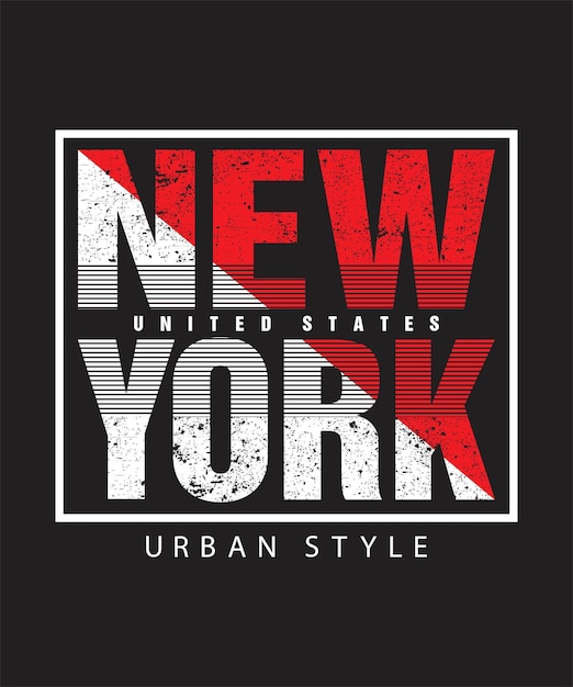 Vector new york typografie t-shirt design