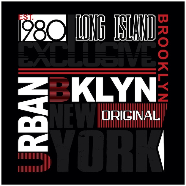 New york typografie voor print perfect voor t-shirts design kleding hoodies etc