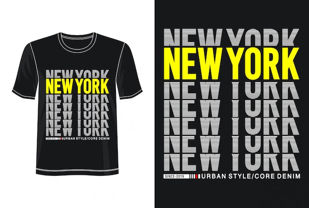 New york typografie voor print t-shirt