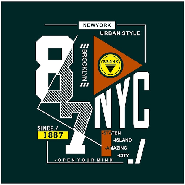 NEW YORK typography design art