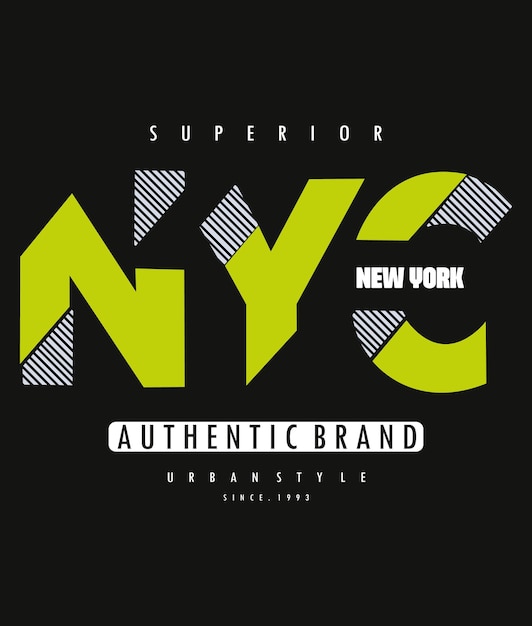 New York typography design tshirt print vector illustration