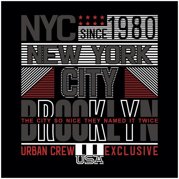 New york typography for print perfect for t-shirts design clothing hoodies etc