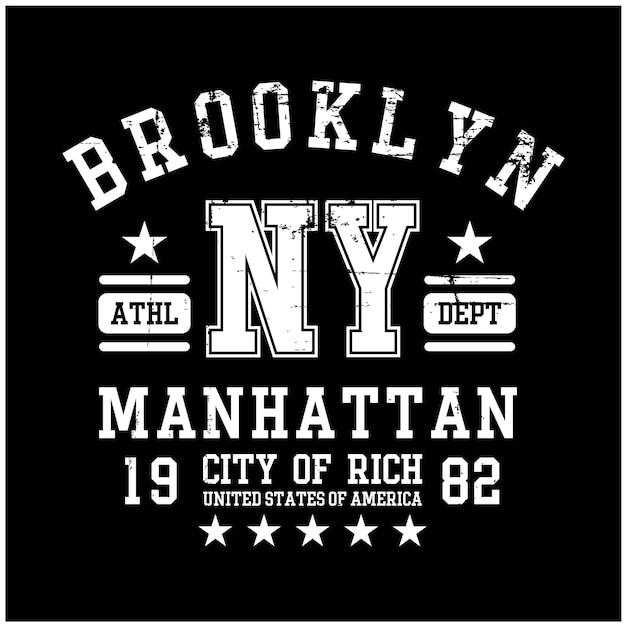 New york typography t shirt vector design