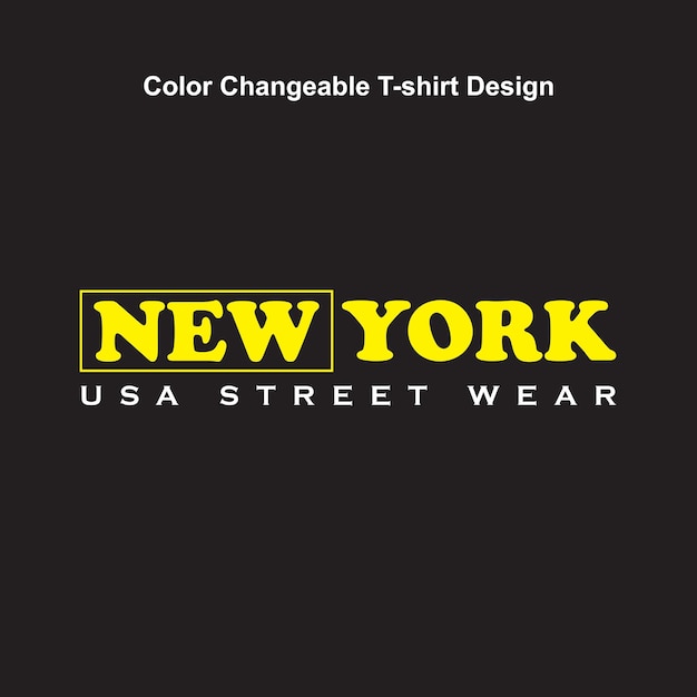 Vettore design della maglietta tipografia street wear di new york usa