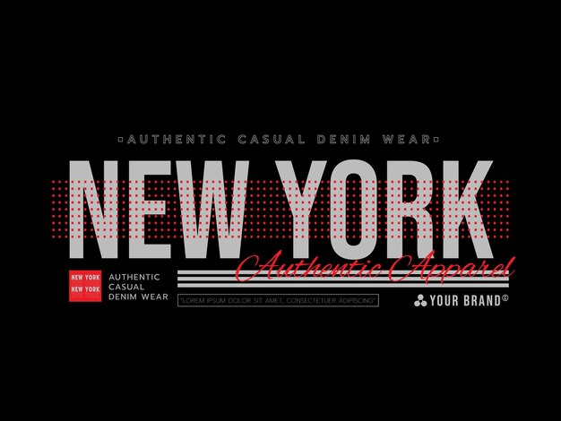 Vector new york vector slogan typografie voor t-shirt ontwerp