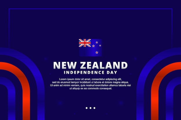 인사말 순간을 위한 뉴질랜드 독립 기념일 배경