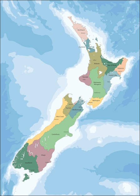 Mappa della nuova zelanda