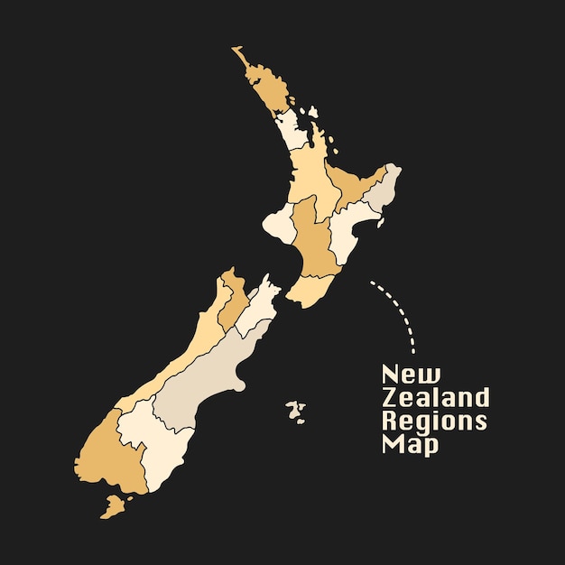 new zealand regions map