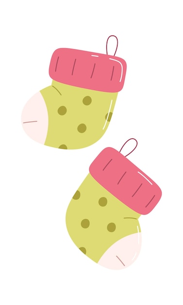 Newborn Socks Illustration