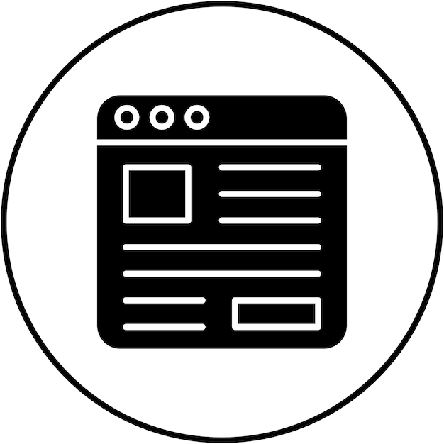 Векторное изображение значка статьи может использоваться для новостей и СМИ