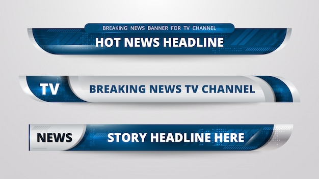 Vector news banner design