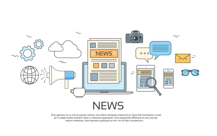 Vector news icons