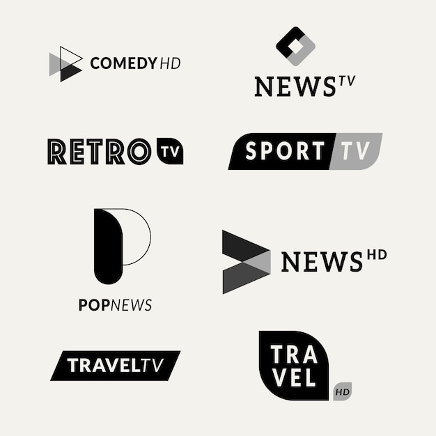 Vector news logo collection template