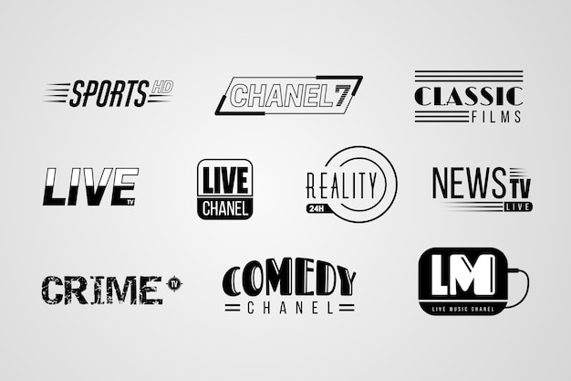 Vector news logo collection