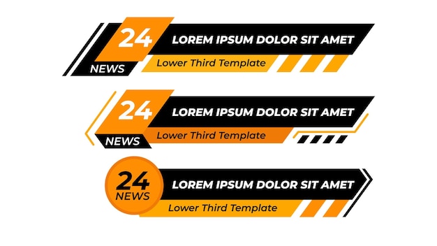 News Lower Thirds Template Pack