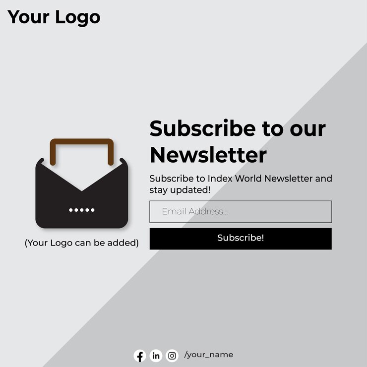 वेक्टर newsletter design for websites
