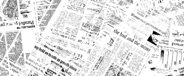 黒い鳥が新聞の上にあるという言葉についての新聞記事