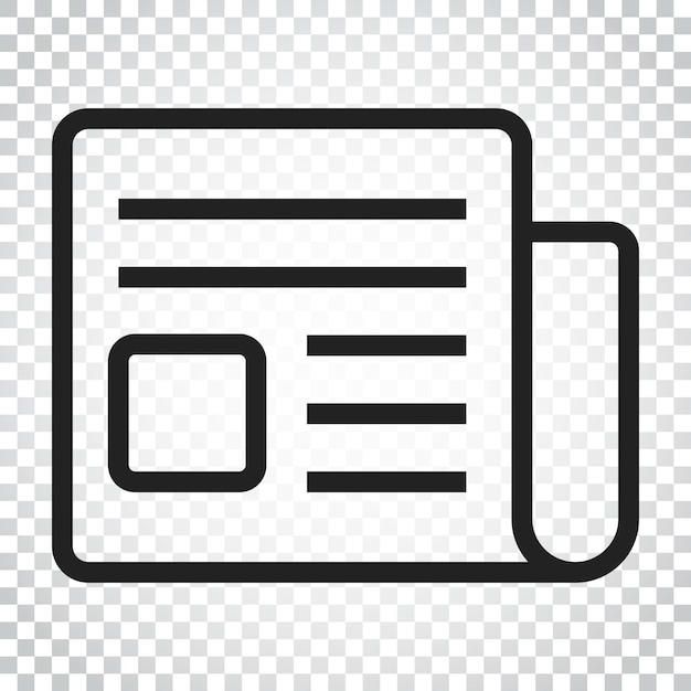 新聞の平らなベクトルアイコン ニュースシンボル ロゴイラスト ビジネスコンセプト 単純な平らなピクトグラム 孤立した背景