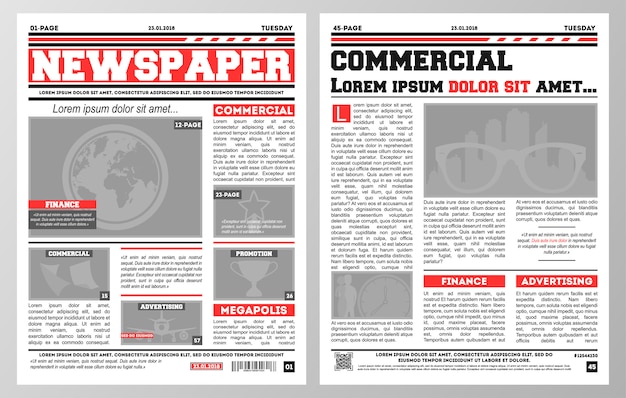 Newspaper template