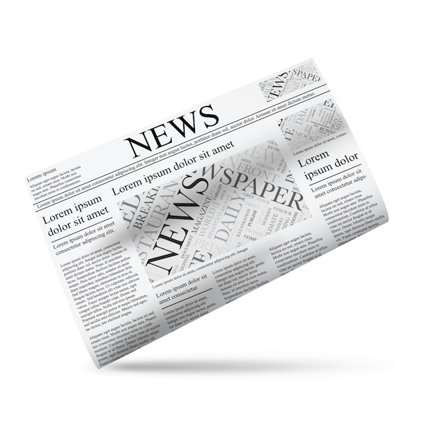 Newspaper vector illustration icon template