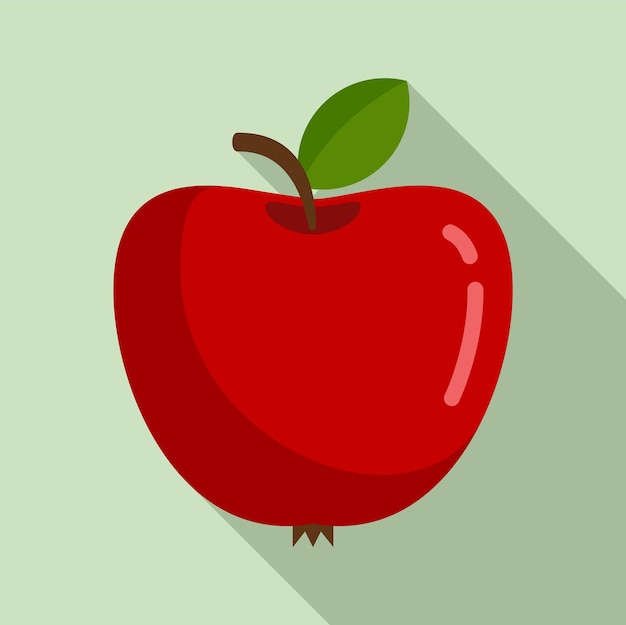 Newton red apple icon Flat illustration of Newton red apple vector icon for web design