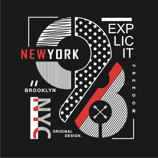 newyork expliciete typografie design art