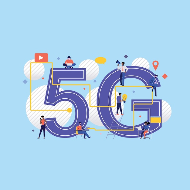 NextGen netwerk 5G-torenkunstwerk