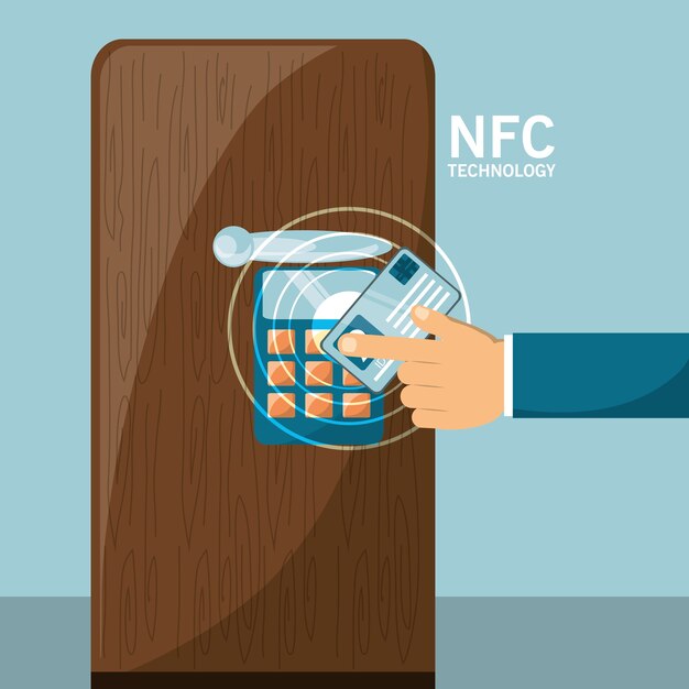 Nfc-betaling ontwerpconcept