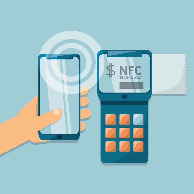 NFC-betaling ontwerpconcept