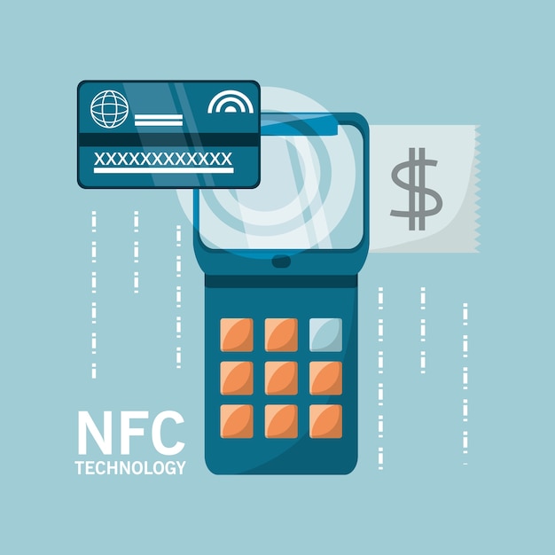 Nfc-betaling ontwerpconcept